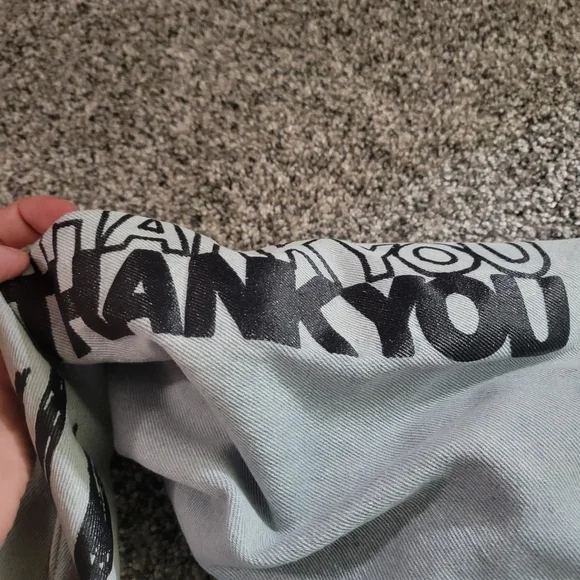 BROOKLYN CLOTH SIZE S BLUE DENIM JEAN JACKET GRAFFITI NEW YORK ALIEN ROSE - Picture 11 of 16